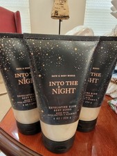Bath Body Works LOT 3 Tubes Into The Night Exfoliating Glow Body Scrub 8 oz