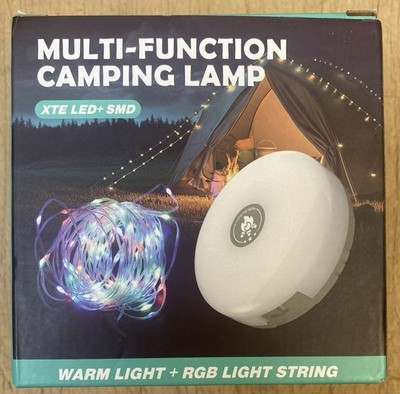 Multi-Functional Camping Lamp XTE LED + SMD Warm Light + RGB Light String