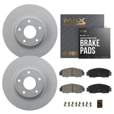 Rear Geomet Brake Rotors + Pads for 2018-2023 VW Atlas/Cross Sport Audi Q3