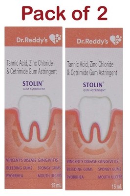 2X Dr Reddy's Stolin Kaugummi adstringierend 15ml