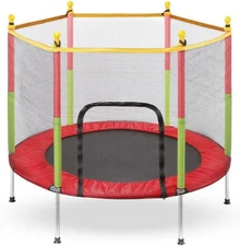 Trampoline GAGIMARJOS  Children Enclosure Safety Mesh Indoor Outdoor 55" D 48" H