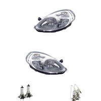 Halogen Scheinwerfer Set H3 Glasklar FüR Lancia Ypsilon Inklusive Lampen