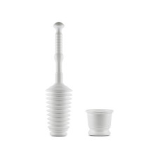 Master Plunger MP500-B4 Heavy Duty Bathroom Toilet Plunger Kit with Short Bucket