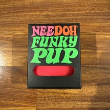 Authentic NeeDoh Funky Pup Pink Squishy Stress Relief Toy Schylling Sealed