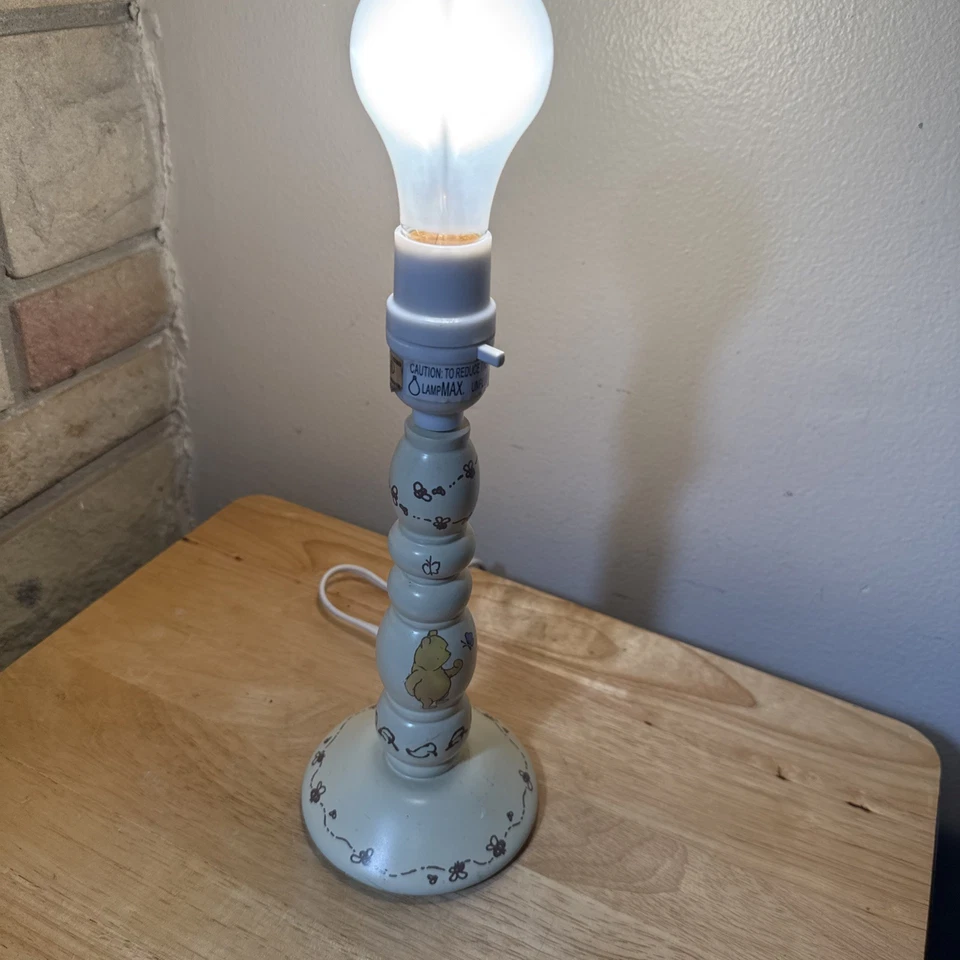 "Lámpara clásica vintage Winnie The Pooh olla de miel vivero lámpara de candelabro 11,5"" H" Foto 4 de 4