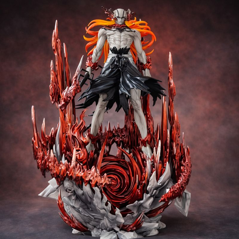 Figura 33cm Bleach Ichigo vs Ulquiorra PVC Anime Coleccionable Estatua Modelo
