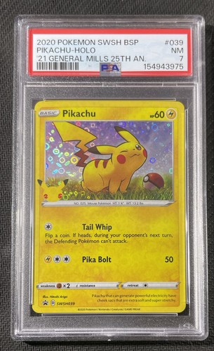 Pikachu graded PSA 7 for sale on eBay