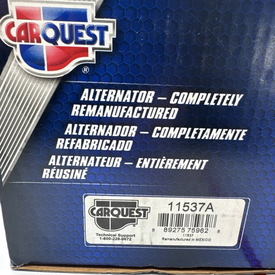 Alternador Carquest 11537A Acura ILX 2013-15 Honda Civic 2012-15 remanufacturado Foto 2 de 3