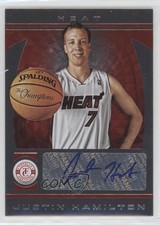2013-14 Totally Certified Signatures Red 17/99 Justin Hamilton #233 Auto 0s3