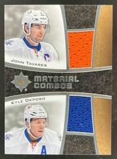 2015-16 ULTIMATE COLLECTION JOHN TAVARES KYLE OKPOSO MC2-NYI MATERIAL COMBOS /15