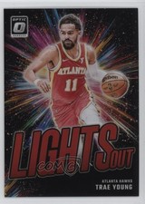 2024-25 Panini Donruss Optic Lights Out Red Prizm 10/99 Trae Young #2 1an9