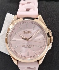 PINK COACH*~ Women's ~ 34mm ~ Mineral Crystal Quartz Movement