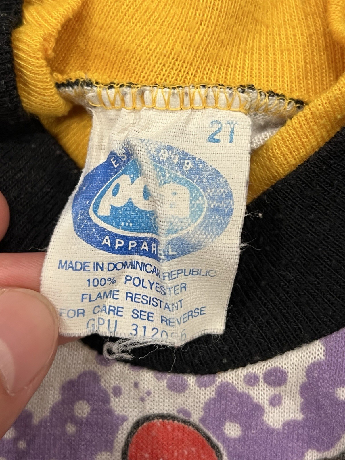 1992 Vtg Luney Tunes Daffy Duck Cosmic Roller Sweatshirt Toddle Size 2T Baby