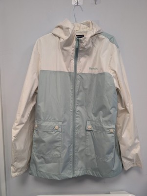Bench Jacke grün elfenbeinfarben mit Kapuze Größe 16 (T14)