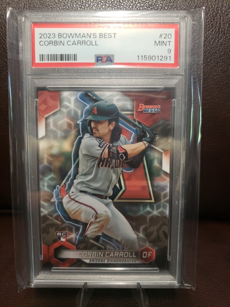 Corbin Carroll 2023 Bowman's Best RC #20 PSA 9 Arizona Diamondbacks