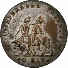 [#1505333] Groot Bretagne, Token, Napoleon I, to Elba, 1814, Silvered bronze, ZF