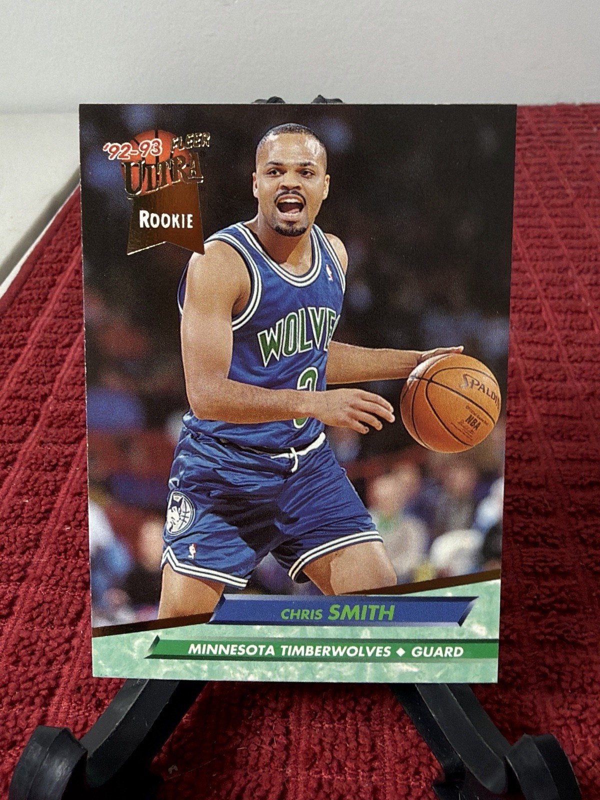 1992-93 Fleer Ultra Chris Smith #309 Minnesota Timberwolves Rookie Card