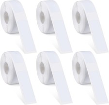 6 Rolls Label Maker Tapes for Phomemo D30, 960 Pcs 12 x 40mm 12 x 40mm, White