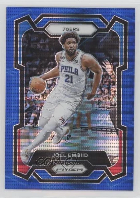 2023-24 Panini Prizm Blue Seismic Prizm 89/99 Joel Embiid #73