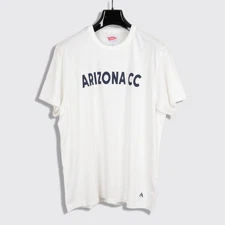 Standard Rec Arizona CC Banner T-Shirt Size M Men White Slub Cotton Jersey