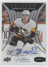 2019 Trilogy Rookie Premieres Level 1 Silver Foil 372/399 Teddy Blueger Auto k4s