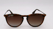Ray Ban Round Tortoise Sunglasses Brown Gradient Lens w Case Classic