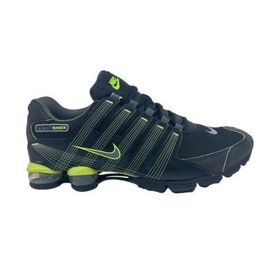 Nike Air Shox NZ 2.0 Black Dark Grey Lime Mens Athletic Sneaker | eBay