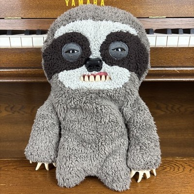 Rare SpinMaster Sickening Sloth Fuggler 12'' Plush Stuffed Animal Teeth/Claws HTF