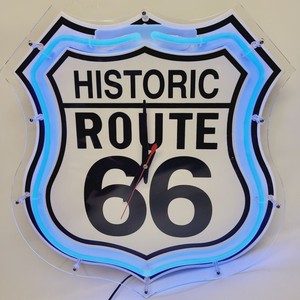 Route 66 Neon Clock | eBay