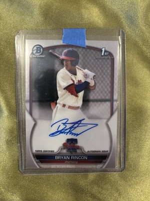 Bryan Rincon 2023 Bowman Chrome 1st Autograph On Card - Philadelphia Phillies
