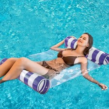 2-Pack Swimming Pool Float Hammock Inflatable Water Lounge Saddle for Adults Kid
