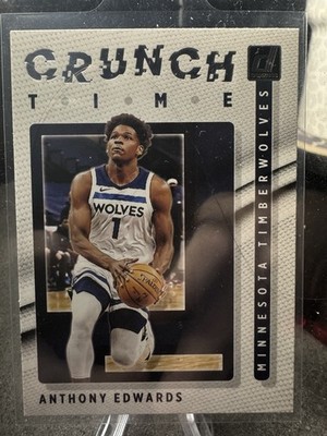 2021-22 Panini Donruss Crunch Time #9 Anthony Edwards Minnesota Timberwolves