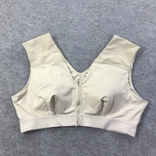 Tommie Copper Sports Bra Womens 3XL Shoulder Support Zip Front Activewear Gym