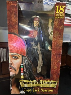 NECA Pirates of The Caribbean Jack Sparrow 18 Talking Figurine The Curse of The