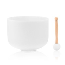 Singing Bowls 432hz F Note 8-Inch Crystal Singing Bowl With A Free Mallet And...