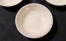 1 Corelle English Breakfast 5 1/2" Fruit and Dessert Bowl Blue, Pink Stripes 