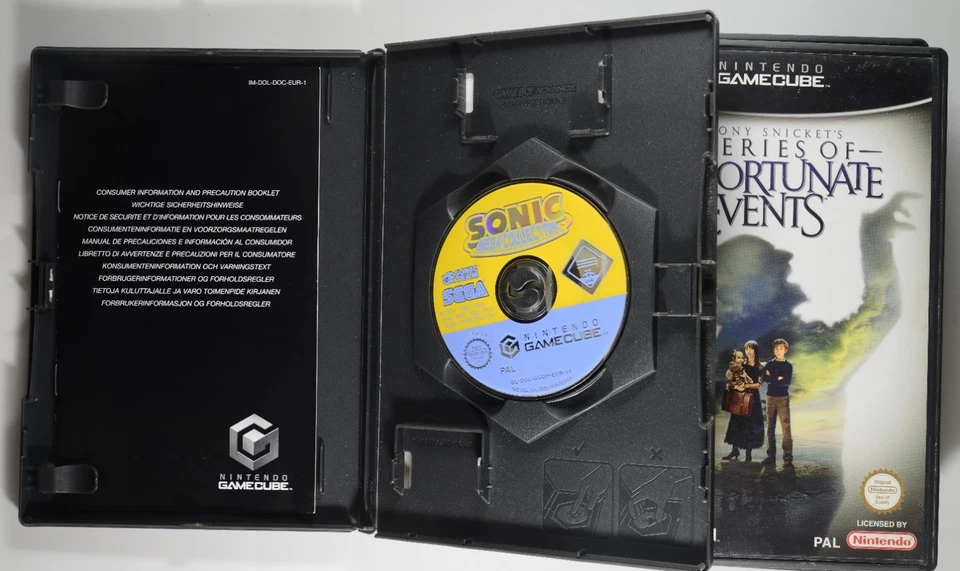 GameCube Lot 4x COMPLETE | Polar Express Worms 3D Sonic Mega Lemony Snicket's - Image 4 of 4