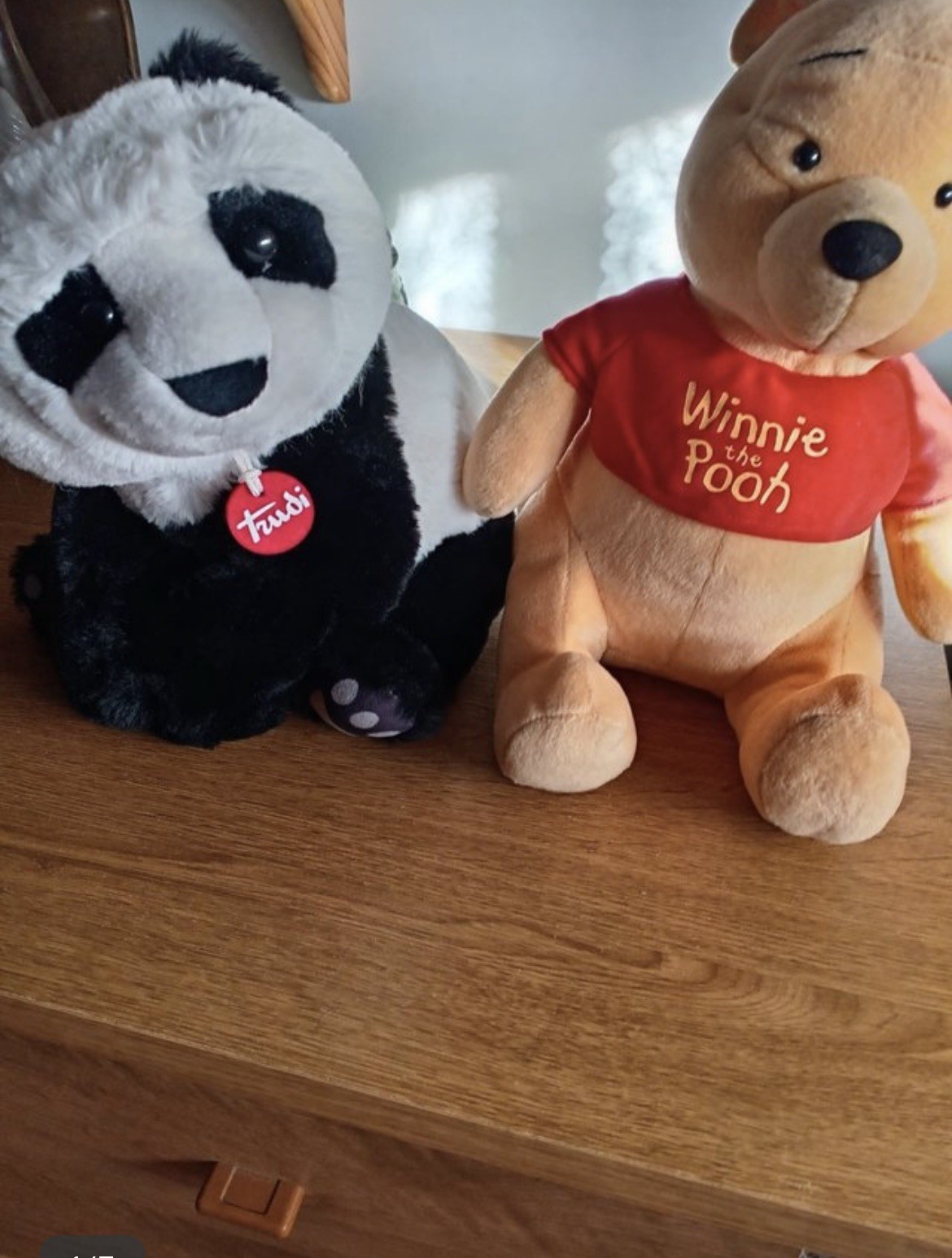 Peluche Trudi Panda e Winnie the Pooh