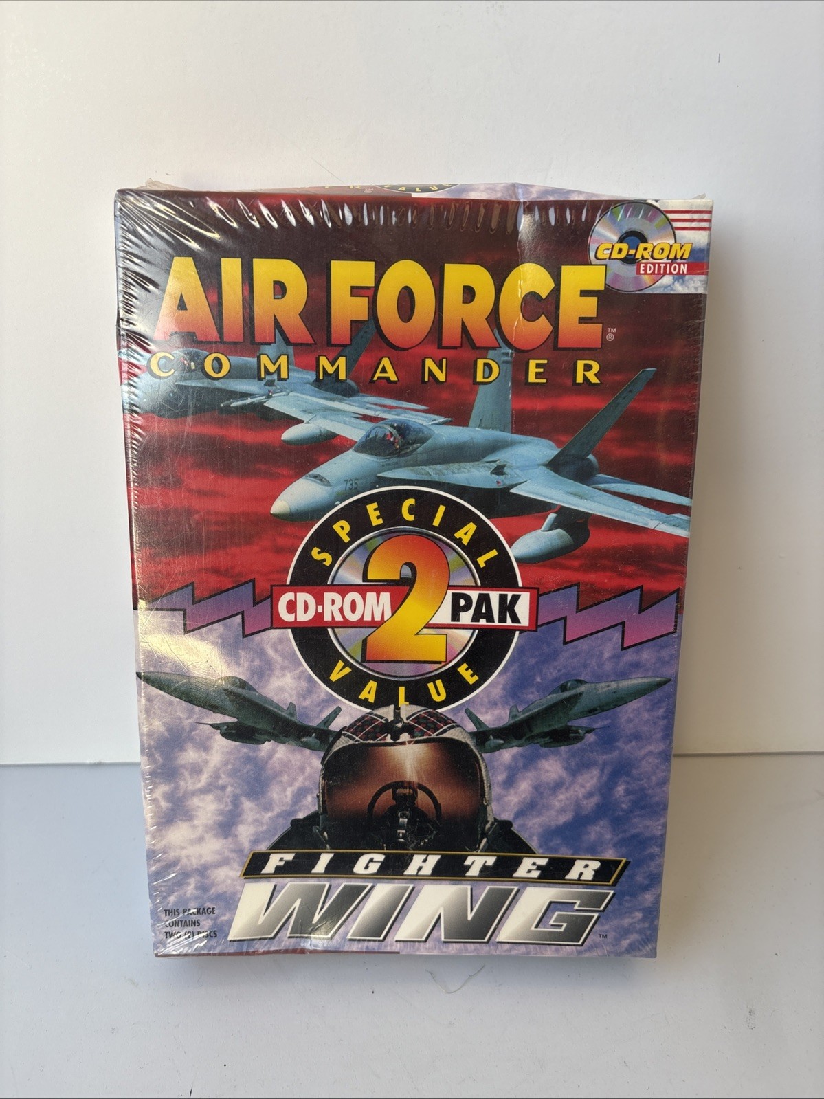 Air Force Commander Fighter Wing PC Game CD Rom Brand New Sealed Rare Vtg