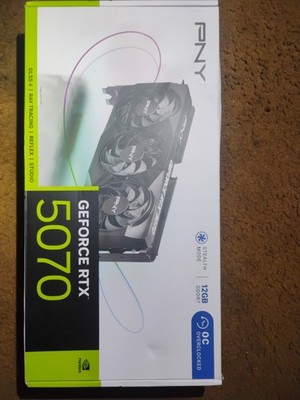 PNY NVIDIA GeForce RTX 5070 Graphics Card 12GB GDDR7 OC Overclocked