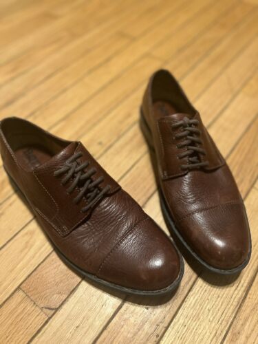 Born leather Oxford shoes Men Size 11.5 Brown Dress Casual Great Condition - Afbeelding 1 van 7