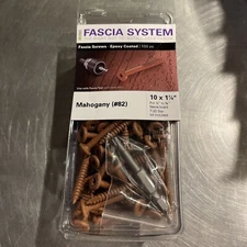 DECKFAST Fascia 1 7/8” Mahogany #82 Epoxy Coated 100 Pcs. T20 Bit Incl