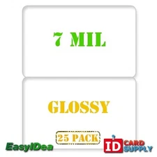 25 x Glossy Butterfly Laminating Pouch - 7 mil - for CR80 Standard Size IDs