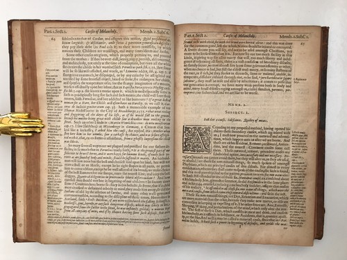 1638 Democritus Jr. ANATOMY OF MELANCHOLY Symptoms Cures Philosophy Medicine - Picture 8 of 16