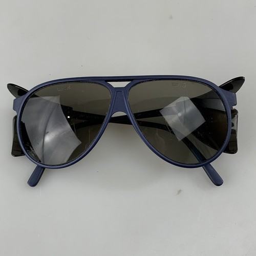 Bolle Vintage Sunglasses mod. CALAIS Z87 Blue Aviator Glacier France 80s RARE - Picture 12 of 15