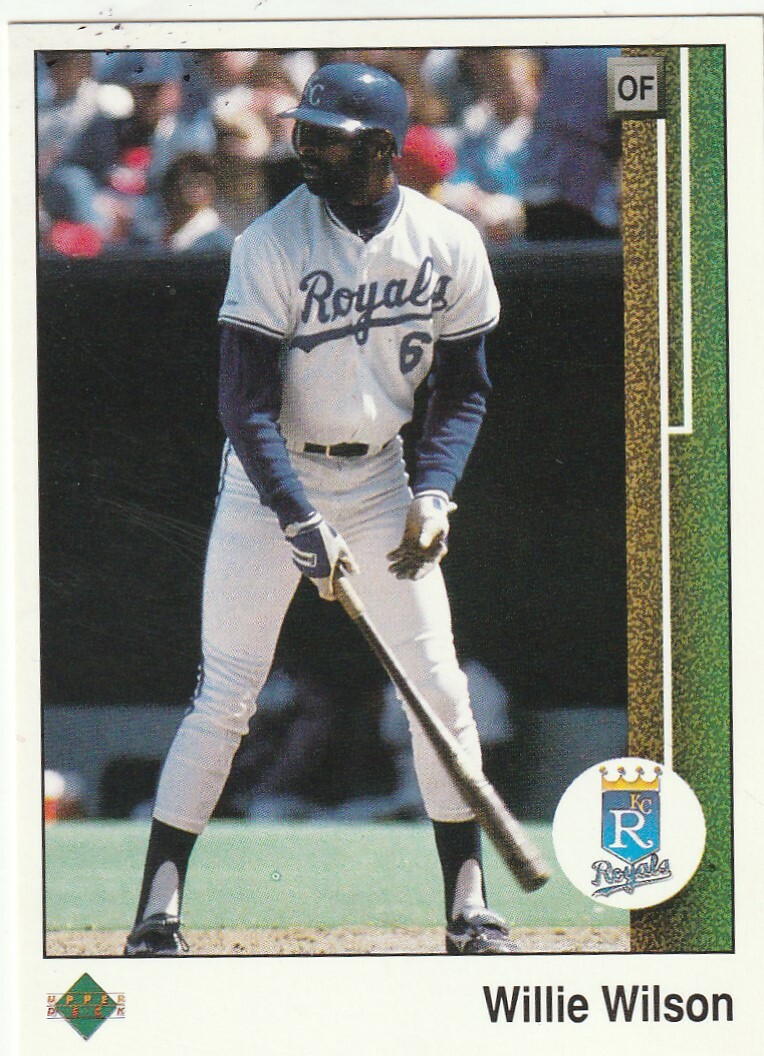 FREE SHIPPING-MINT-1989 Upper Deck Willie Wilson #244 ROYALS PLUS BONUS CARDS