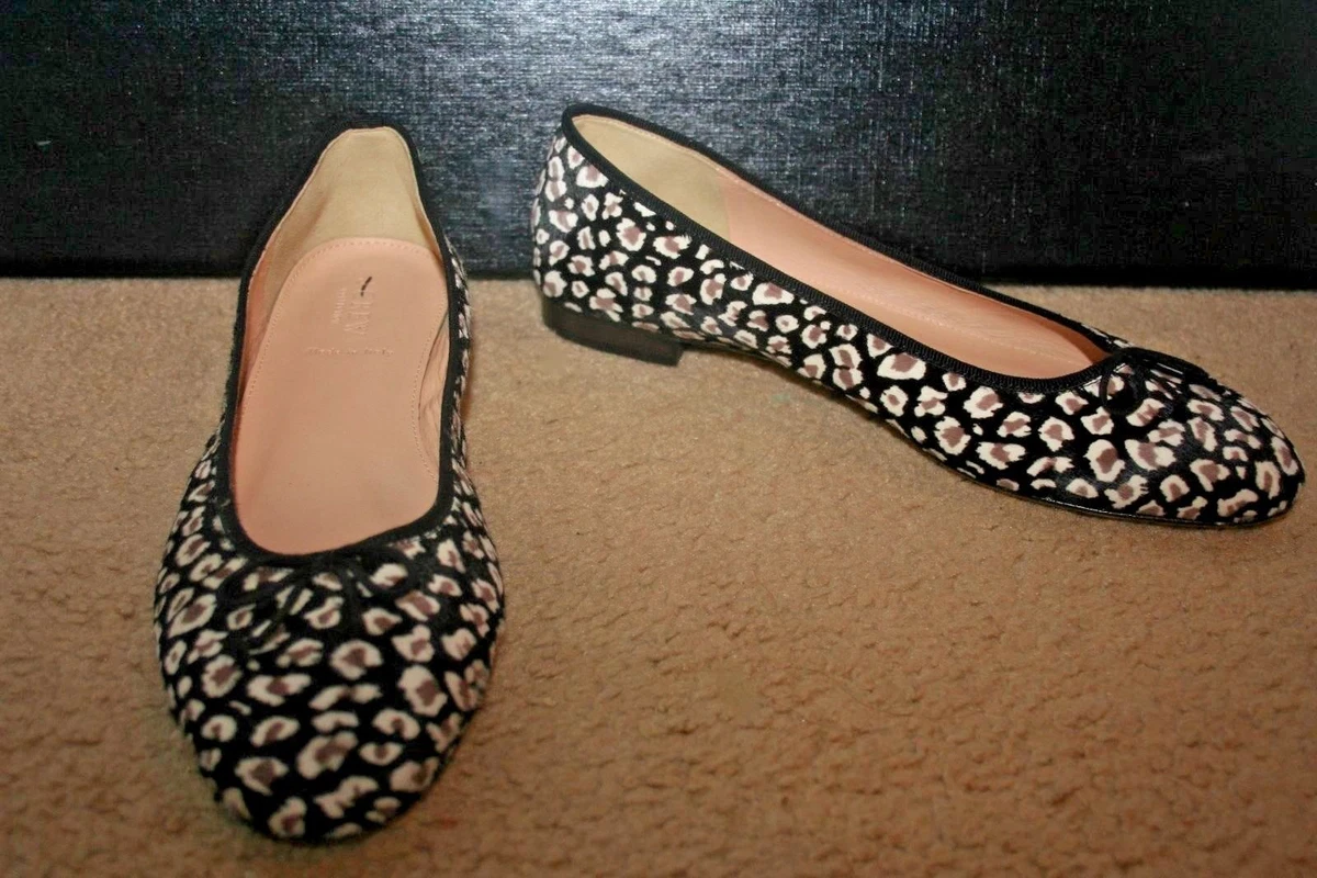 j crew leopard ballet flats