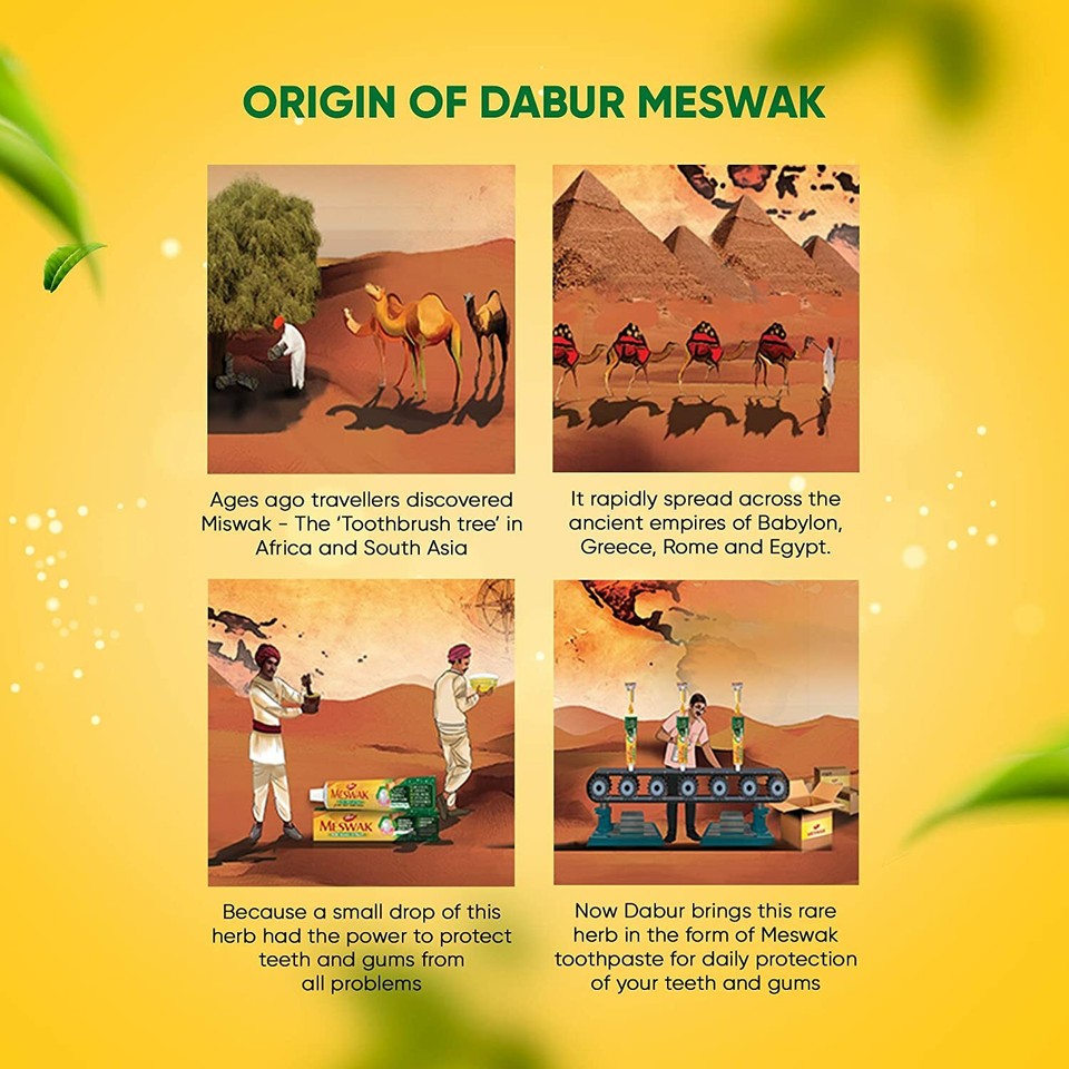 Dentifrice Dabur Miswak Gold | Soin naturel pour des dents fortes