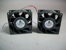 Lot of 2 Delta FFB0812UHE Cooling Fans DC12V 1.80A - NEW
