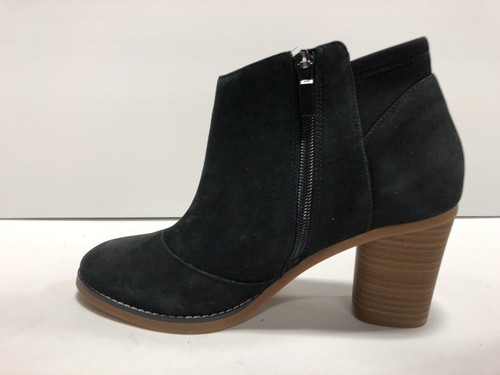 Softwalk Womens Kora Boot Black Nubuck Size 7.5W - Picture 2 of 7